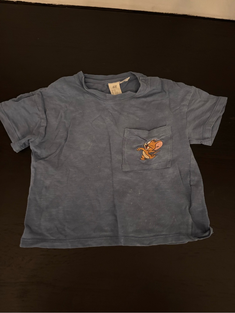 H&M Blue Kids' T-Shirt with Jerry Pocket Graphic